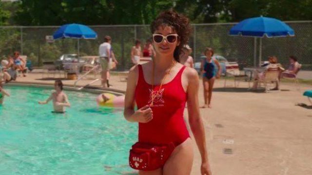 The swimsuit worn by Heather (Francesca Reale) in Stranger Things (S03E01)