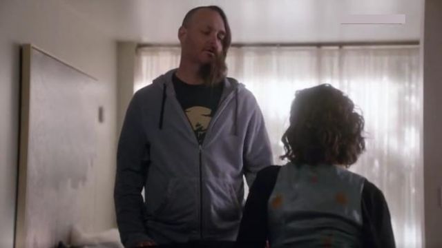 Threadless Blue Pirate Ship on the Sea T Shirt worn by Phil Tandy Miller (Will Forte) in The Last Man on Earth (Season 02 Episode 18)