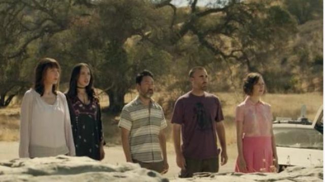 Black Deep V Neck Embroidered Mini Dress worn by Erica Dundee (Cleopatra Coleman) in The Last Man on Earth (Season 03 Episode 04)