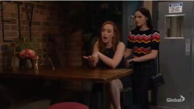 Cinq a Sept Azure Denim Pants (Cait Fairbanks) on The Young and the Restless Ausgust 06, 2019