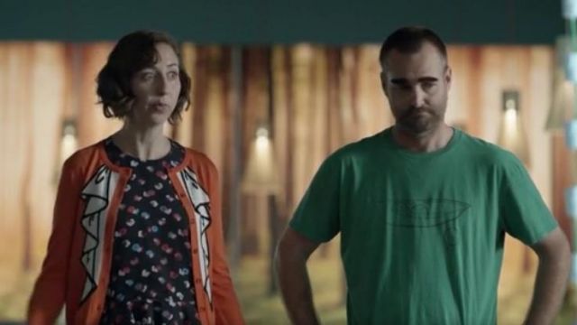 Threadless Green Printed Tee worn by Phil Tandy Miller (Will Forte) in The Last Man on Earth (Season 03 Episode 05)
