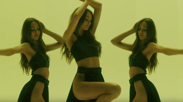 Wrap Up Crop Top worn by Camila Cabello in I.F.L.Y. music video by Bazzi 