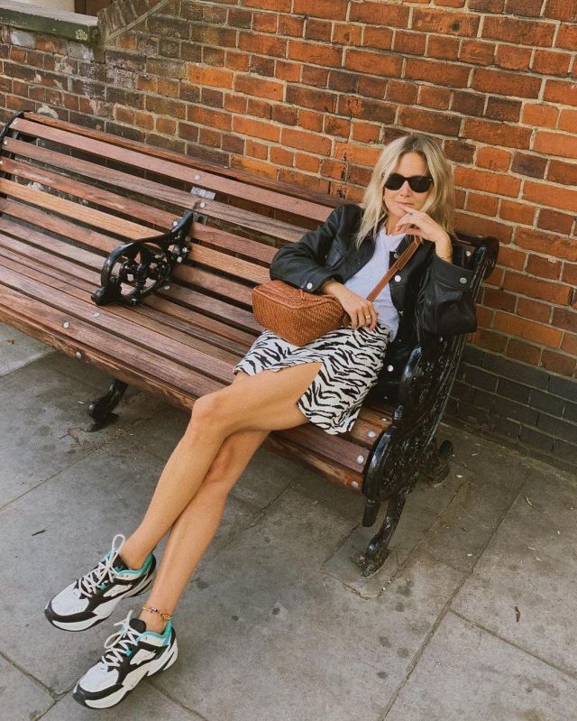 Zebra Print Mini Skirt worn by Lucy Williams on @lucywilliams02