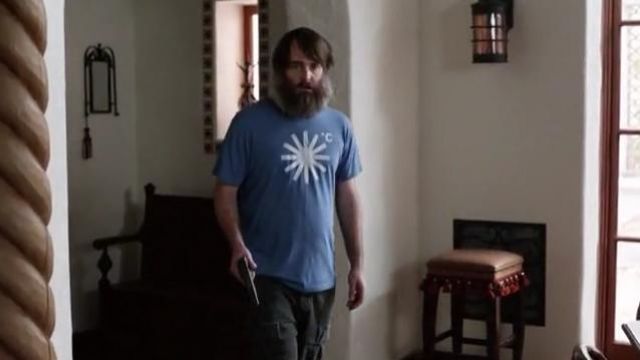 Threadless Blue Snow Flake Degrees Celsius Graphic Tee worn by Phil Tandy Miller (Will Forte) in The Last Man on Earth (S04E12)