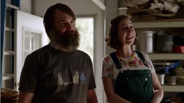 Threadless Dark Grey Astronaut Space Animals Graphic Tee worn by Phil Tandy Miller (Will Forte) in The Last Man on Earth (Season 04 Episode 14)