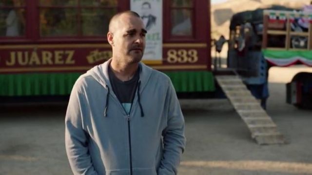 James Perse Grey Zip Hoodie worn by Phil Tandy Miller (Will Forte) in The Last Man on Earth (Season 04 Episode 18)