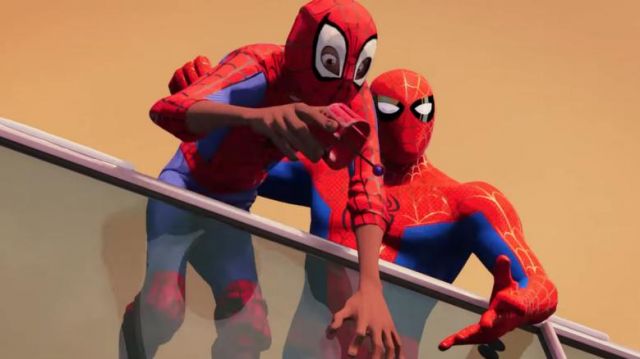 Les lanceurs de toile de Miles Morales / Spider-Man (Shameik Moore) dans  Spider-Man: New Generation