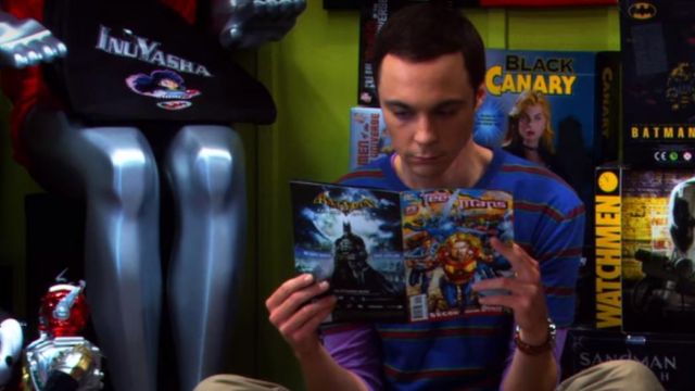 The comic book that Sheldon Cooper (Jim Parsons) plays in ' The Big Bang Theory (Season 03 Episode 07)