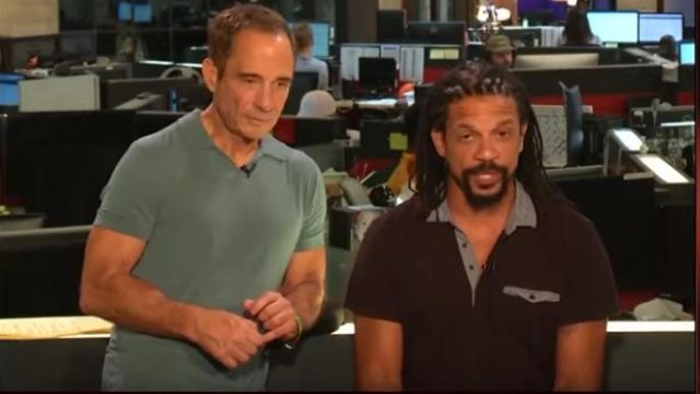 Black Polo With Grey Trim worn by Charles Latibeaudiere on TMZ Live August 6, 2019