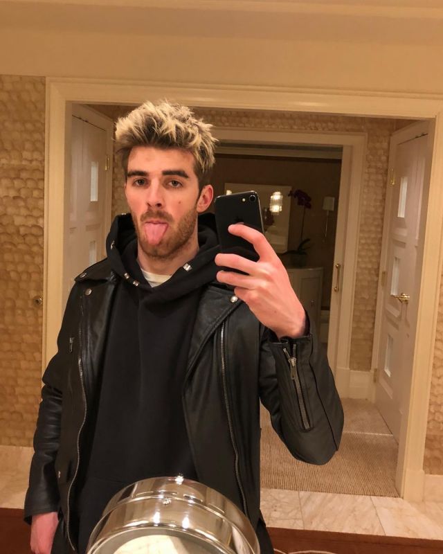 The leather jacket by Andrew Taggart on the account Instagram of @drewtaggart