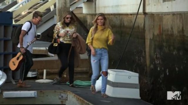 Mystique Leopard Slide Sandals porté par elle-Même (Audrina Patridge) dans Les Collines: de Nouveaux Commencements (S01E08)