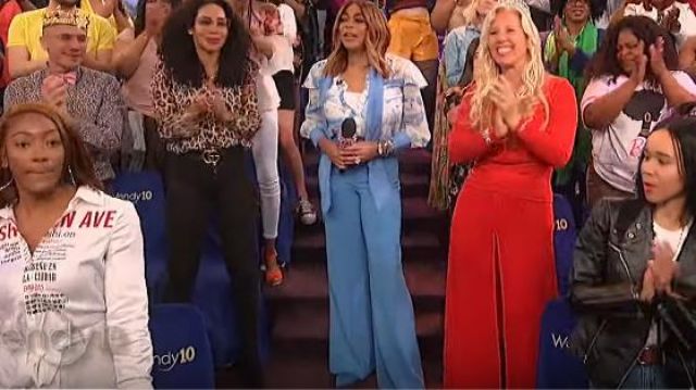Naturalizer Blue “Samantha” Flat worn by Wendy Williams on The Wendy Williams Show August 13, 2019