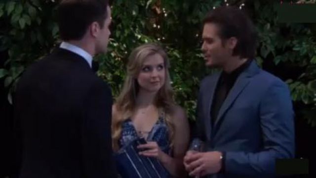 Twisted Satin Dress worn by Zoe Hardisty (Anna Grace Barlow) as seen on The Young and the Restless August 19, 2019