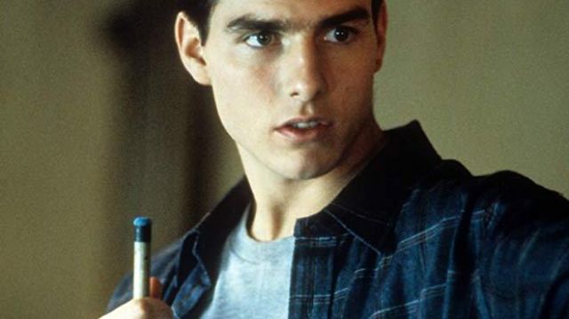 Bleu Flanel Shirt porté par Vincent Lauria (Tom Cruise) dans La Couleur de l'Argent