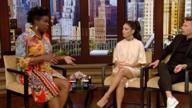 New York & Company Multicolore Robe portée par Leslie Jones à VIVRE avec Kelly et Ryan 8 AOÛT 2019