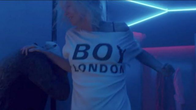 Boy London T-shirt of Lorraine Broughton (Charlize Theron) in Atomic Blonde