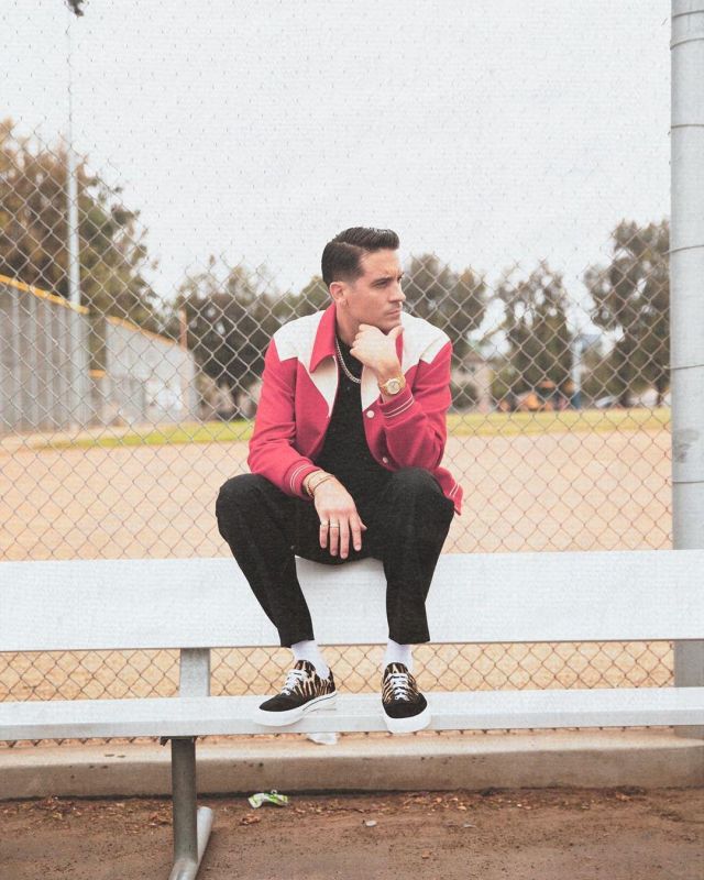 Burberry Leopard-Print Sneakers worn by G-Eazy Instagram Pic August 3, 2019