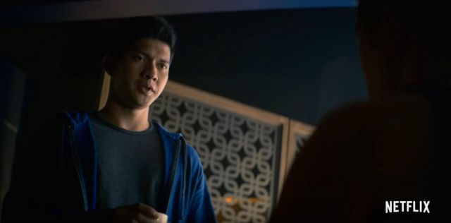 Poly Coton Fleece Hoodie, portés par Kai Jin (Iko Uwais) dans Wu Assassins