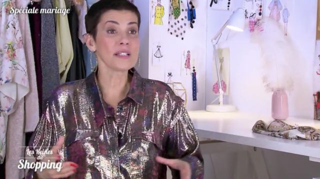 La chemise de Cristina Cordula dans Les reines du shopping du 27 mai 2019
