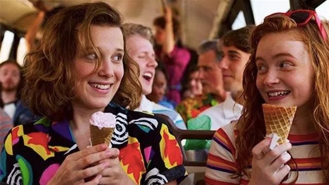 The top has a motif of Eleven (Millie Bobby Brown) in Stranger Things (S03)