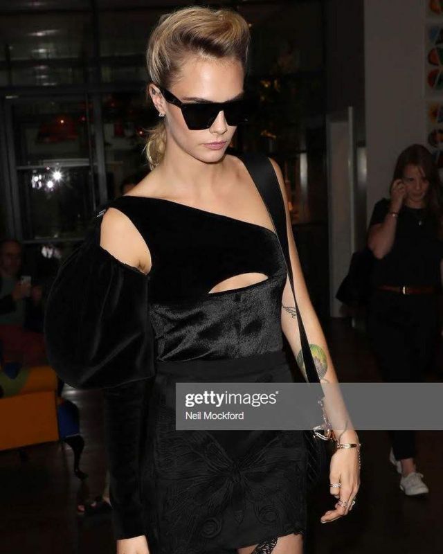 Prive Revaux Victoria Sunglasses worn by Cara Delevingne London August 29, 2019