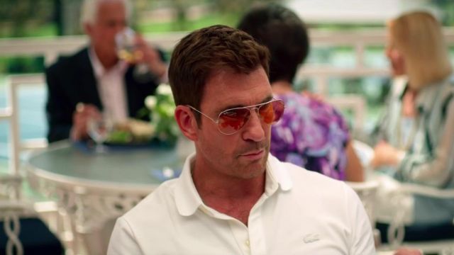 Lacoste tennis polo shirt worn by Dylan McDermott in The Politician (S01E01)