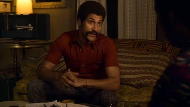 Grey check slim pants worn by Jerry Jones (Keegan-Michael Key) in Dolemite Is My Name