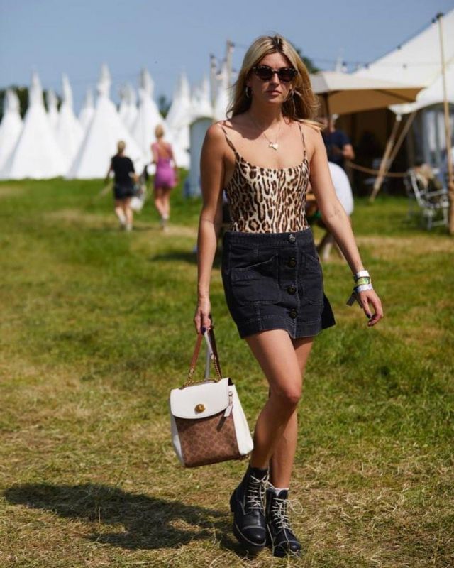 Leopard print cami worn by Camille Charriere on @camillecharriere