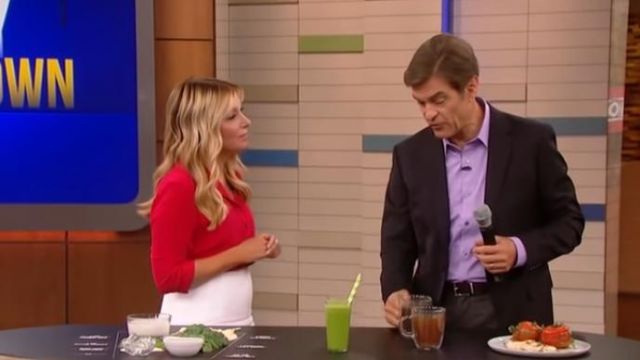 Red Shirt worn by Kellyann Petrucci on The Dr. Oz Show September 11, 2018