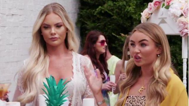 Gold “E” Necklace worn by (Ella Wise) in The Only Way Is Essex (S25E01)