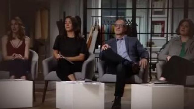 El top usado por Christine Hunsicker en el desfile Project Runway: Fashion Startup S01E01