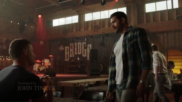 RRL buffalo cotton western shirt porté par Trace Riley (Jesse Metcalfe) à Chesapeake Shores (S04E02)