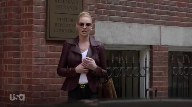 Mother looker high rise ankle fray skinny jeans worn by Samantha Wheeler (Katherine Heigl) in Suits (S09E07)