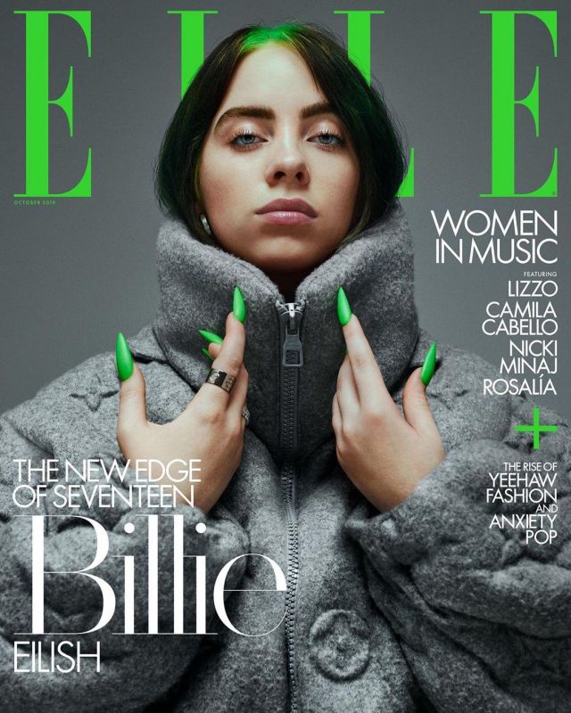  Louis  Vuitton  Coat worn by Billie Eilish on Elle Magazine  