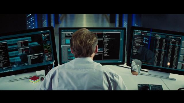Les écrans Dell utilisé par Benji Dunn (Simon Pegg) dans Mission: Impossible - Voyous de la Nation