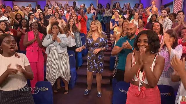 Nude Bar Caramel fishnet tights worn by Wendy Williams in the show the Wendy Williams Show SEPTEMBER 2, 2019