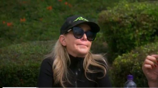 Gucci rectangle acetate GG sunglasses worn by (Shannon Beador) in The Real Housewives of Orange County (S14E06)