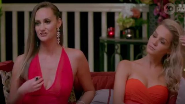 Red Dress worn by Emma Roche in The Bachelor Australia (S07E10)