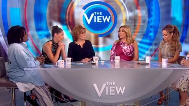 A.L.C. kaia dress worn by Abby Huntsman in The View