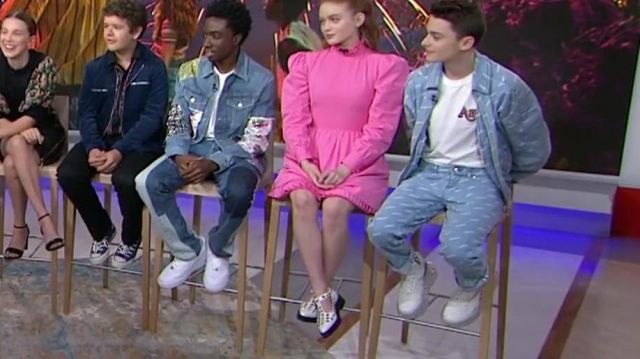 Jean jacket Blue Lacoste Noah Schnapp in ‘Stranger Things’ Teens Dish On The Return Of The Hit Show | TODAY