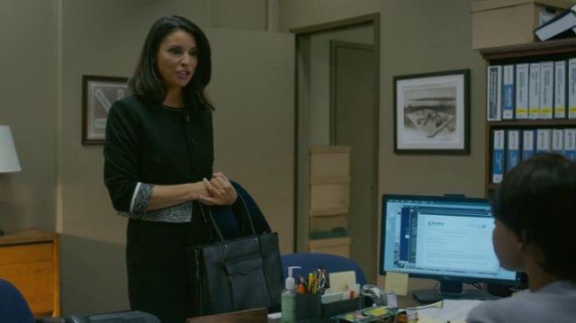 Rebecca Minkoff black tote bag worn by (Beth Dover) in Orange Is the New Black (Season07_Episode08)