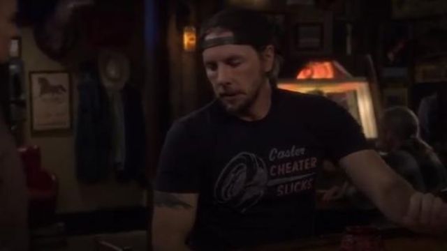 Merchants of Speed Casler Blue Tee worn by Luke (Dax Shepard) in The Ranch Season 4 Episode 3