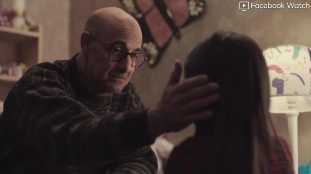 Black Kniited Sweater worn by Emile Haddock (Stanley Tucci) in Limetown (S01E01)
