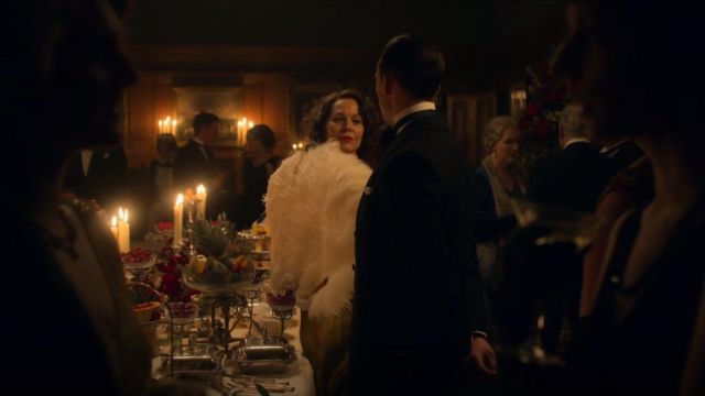 The range in ostrich feathers, Polly Gray (Helen McCrory) in Peaky Blinders (S05E04)