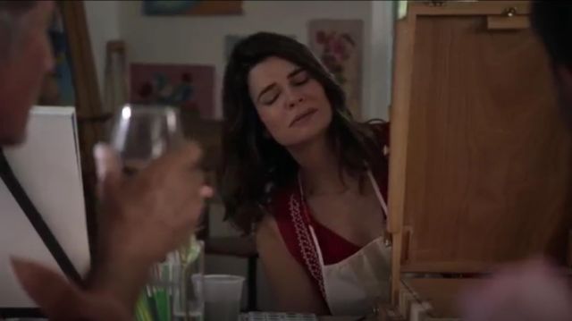 Akemi + Kim Chelsey Blouse worn by Heather (Betsy Brandt) in Life in Pieces Season 4 Episode 7