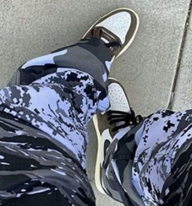 Supreme multiprint Camo Pants worn by Billie Eilish on her Instagram Story
