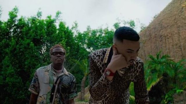 Richard Mille red watch worn by French Montana in his Suicide Doors music video feat. Gunna
