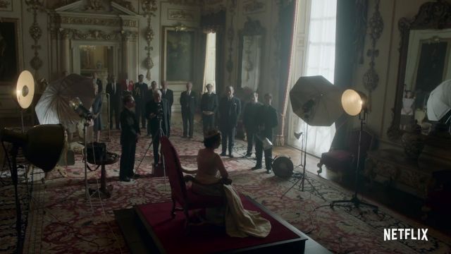 Iluminación continua para la fotografía de la reina Isabel II (Claire Foy) en The Crown