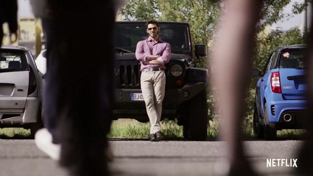 Jeep Wrangler entraînée par Khalid Younes (Mehdi safy nebbou) dans Bébé (S02)