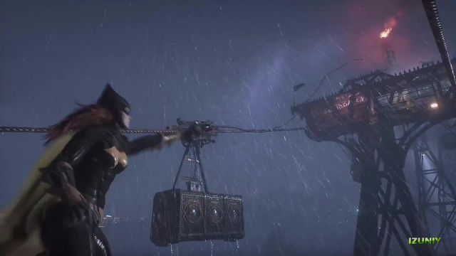 Veste en cuir d'Ashley Greene dans Batman Arkham Chevalier de BATGIRL Toutes les Scènes de Gameplay